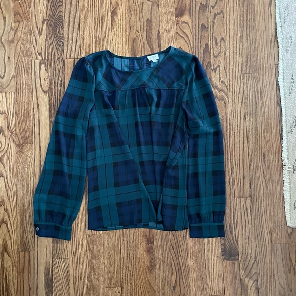 J. Crew Tops - Jcrew plaid blouse